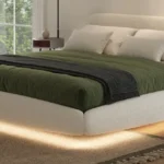 Cama Merlet Iluminada Qs Plz - Beige
