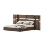 Cama Moderna Berlis - King Plz - Marrón