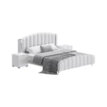 Cama Tapizada Francesca - 2 Plz - Blanco