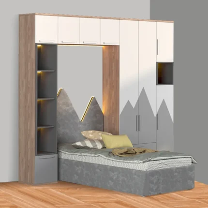 Camarote Infantil Trieste+ Estante 1.5 plz