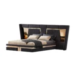 Cama Moderna Hermes - Queen Plz - Negro