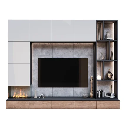 Centro de Entretenimiento Pandora - Blanco y Marrón