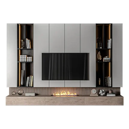 Centro de Entretenimiento Franco - Beige y Blanco