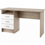 Escritorio Lamperouge Moderno - Marrón y Blanco