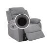 Sofá reclinable Velmor - Gris - Imagen 2