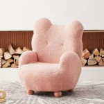 Sofá Infantil Encanto - Rosa y Marrón