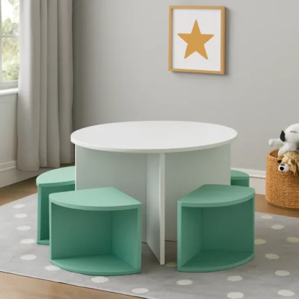 Set Infantil Universo Kids - Blanco y Verde