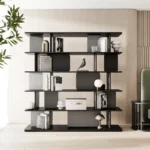 Estante Repisero Harmony - Gris y Negro