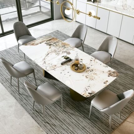 Juego de Comedor Linköping - Ivory y Marrón