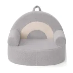 Sofá Infantil Arcoíris - Gris y Beige