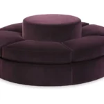 Sofá Lorenat Curvo Circular Modular - Morado