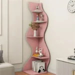 Estante Esquinero Onda - Rosa