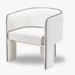 Silla de Comedor Orgánico Anni- Blanco y Negro