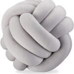 Almohada Esfera Trinity 3 Nudos - Gris Claro