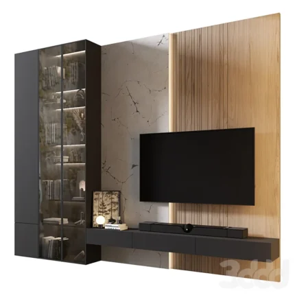 Centro de Entretenimiento Parena - Negro y Beige