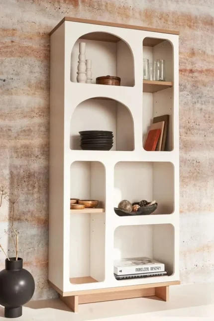 Estante Repisero Terral - Blanco y Panela