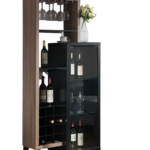 Vitrina Nova Moderna - Marrón y Negro