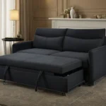 Sofá Cama Lineal Calisto 2 Plz - Negro