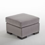 Puf Tom Ford Rectangular - Gris Claro