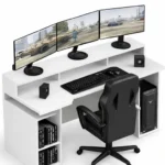 Escritorio Gamer Sanji Moderno - Blanco