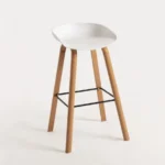Silla de Bar Misuri Vintage - Blanco