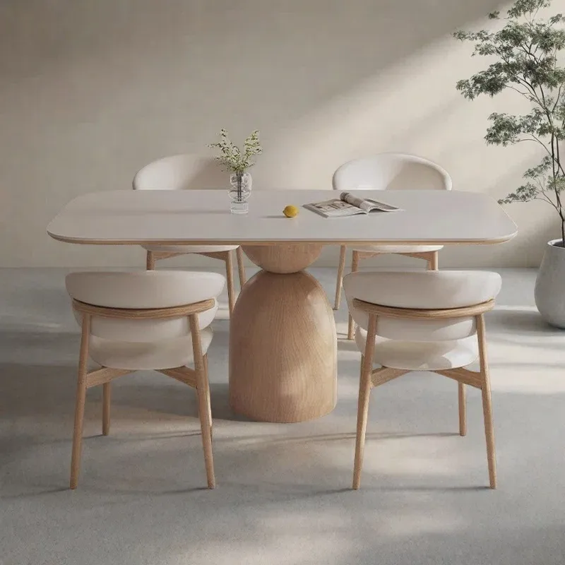 Cream+wind+rock+plate+dining+table+and+chair+set-780905477-780905474