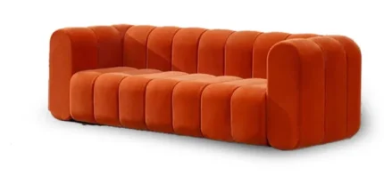 Sofá Cubito Terracota 3 Cuerpos - Anaranjado
