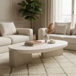 Mesa de Centro Carlyle - Beige y Blanco