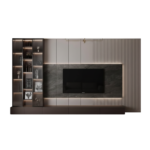 Centro de Entretenimiento Pixel 65 pulg - Gris - Marrón