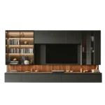 Centro de Entretenimiento Ironwood 65 pulg - Negro - Marrón