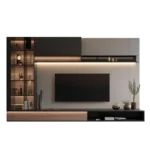 Centro de Entretenimiento Bronx 65 pulg - Negro - Marrón - Blanco