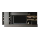 Centro de Entretenimiento Prisma 65 pulg - Gris - Negro
