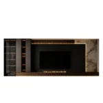 Centro de Entretenimiento Tempo 65 pulg - Negro - Marrón