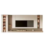 Centro de Entretenimiento Jana 65 pulg - Blanco - Marrón