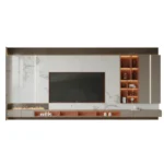 Centro de Entretenimiento Forge 65 pulg - Marrón - Naranja