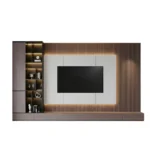 Centro de Entretenimiento SteelLine 65 pulg - Blanco - Marrón