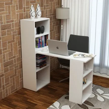 Escritorio Lelouch Moderno - Marrón y Blanco