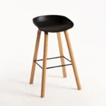 Silla de Bar Misuri Vintage - Negro