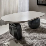 Mesa de Centro Steppe - Marrón y Blanco