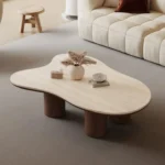 Mesa de Centro Glamour Chic - Beige y Marròn