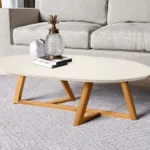 Mesa de Centro Rozzy - Marrón y Blanco