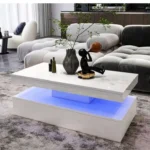 Mesa de Centro Cozy - Marrón y Blanco