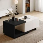Mesa de Centro Rass - Negro y Blanco