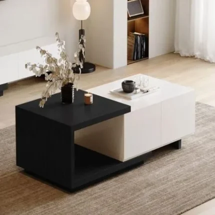 Mesa de Centro Rass - Negro y Blanco