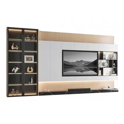 Centro de Entretenimiento Clens - Blanco y Marrón