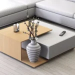 Mesa de Centro Mouse - Panela y Gris