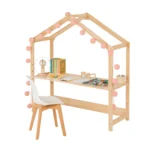 Escritorio Infantil Chic Girl - Marrón y Blanco